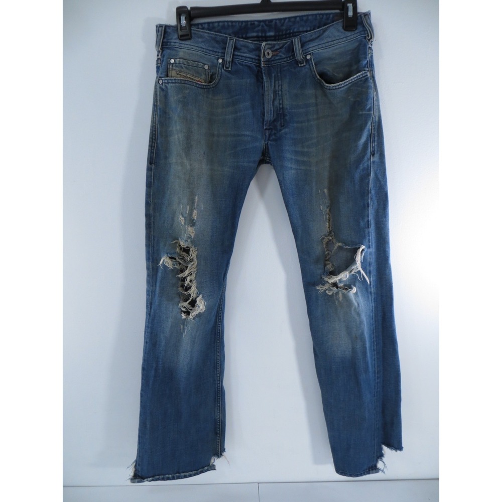 Diesel Zanity Mens Distressed Bootcut Jeans‎ Button Fly 32x32 Tag 32 2007